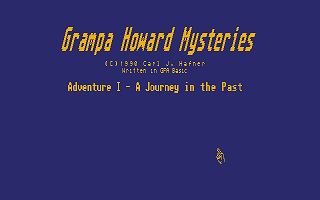 Grampa Howard Mysteries  Adventure I - A Journey in the Past atari screenshot